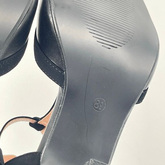 Brinley Co. Olina Black Faux Leather T-Strap Mary Jane Heels 8.5 NIB - Picture 12 of 16